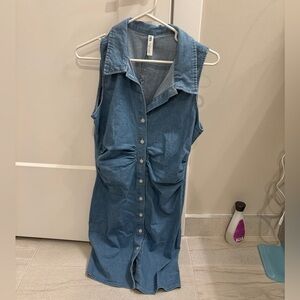 Zara stretchy denim dress
